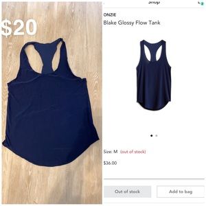 Onzie glossy tank navy